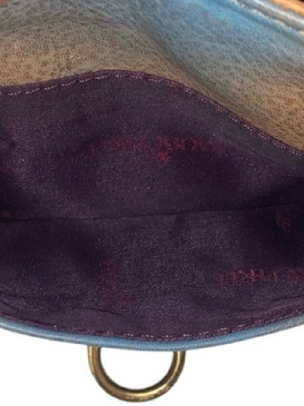 Anuschka Hand Painted Crossbody Leather Saddle Bag Crossbody - Picture 9 of 14
